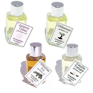 Jasmin Tabac, Olibanum, Siberian Fir и Vanille Tonique от Evocative Perfumes