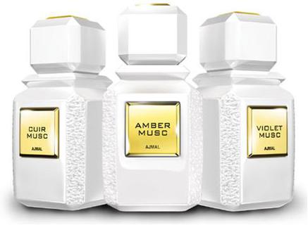 Violet Musc, Cuir Musc и Amber Musc - три унисекс новинки от Ajmal 