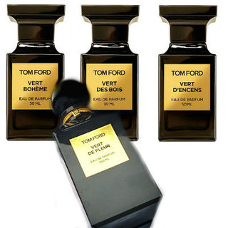 Vert Des Bois, Vert Boheme, Vert de Fleur и Vert D'encens от Tom Ford