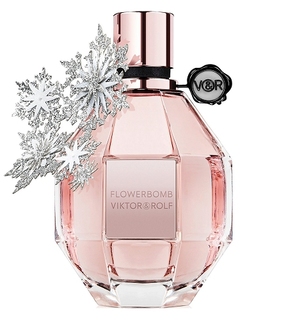 Viktor & Rolf Flowerbomb Limited Edition 2019 — цветочный букет в облаке снежинок